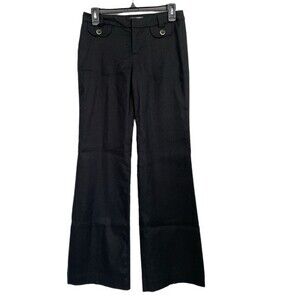 Banana Republic Lined Black Linen Pants Size 0‎